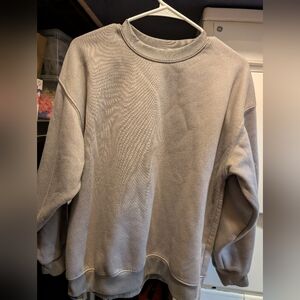 Women's Crewneck Sweater in Grey